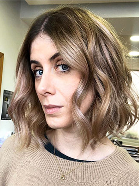 Long bob cut and colour by Hair Organics Notting Hill
